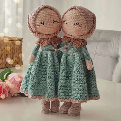 Good price Custom Crochet Handmade Beautiful Baby Gift Stuffed Toy Amigurumi Doll for Girl online
