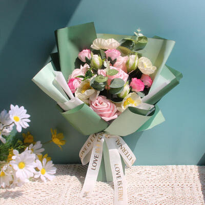 Good price Hot Sale Medium Size Handmade Rose Soap Flower Bouquet Finished Gift Bouquet For Valentine Birthday Teacher's Day Qixi Festival Present online
