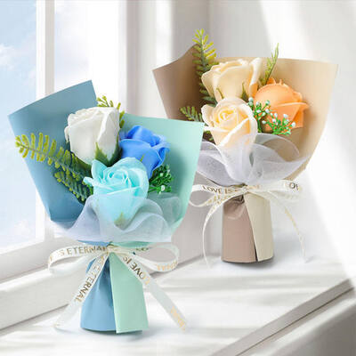Good price Mini Carnation Rose Soap Flower Bouquet Tiered Wholesale Price Multi-color Artificial Floral Gift For Mother's Day Valentine Birthday Spring Festival Presents online