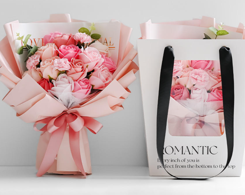 Good price Artificial Flower Gift With Rose Fragrance Handmade Forever Soap Rose Bouquet Colorful Glitter Rose Soap Bouquet Gift online