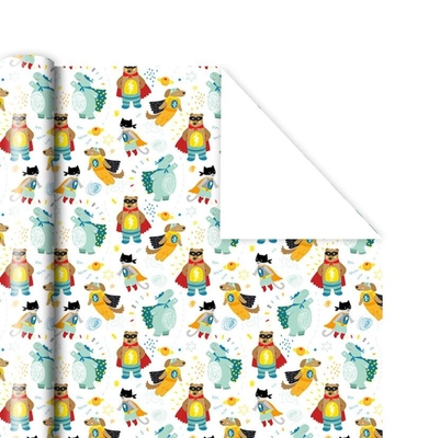 Good price Inkjet Printed Gift Wrap Paper Roll Fade Resistant 80gsm online