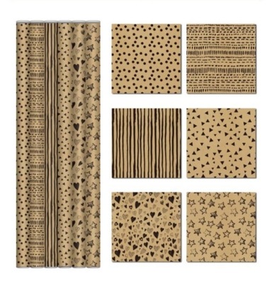 Good price 80gsm Printed Sheet Packing Gift Wrap Paper Roll Matte Surface Finished online