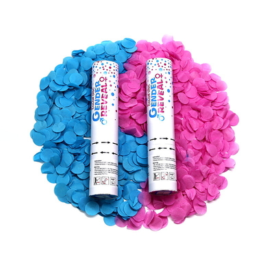 Good price Reveal Gender Confetti Cannon Biodegradable Party Poppers For Baby Shower online