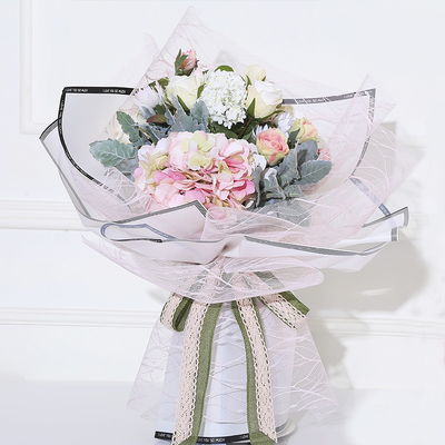 Good price Decorative Plastic Bouquet Wrap Mesh 50cmx5Y Flower Bouquet Wrapping Materials online