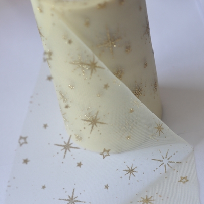Good price Multicolor Organza Roll Fabric with Glitter Pattern Breathable online