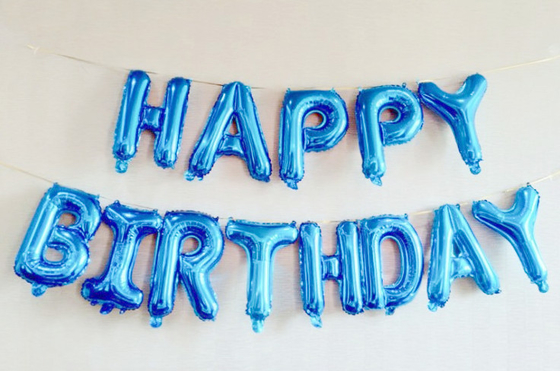 Good price Foil Happy Birthday Alphabet Balloons 16 Inch Happy Birthday Banner Set With String online
