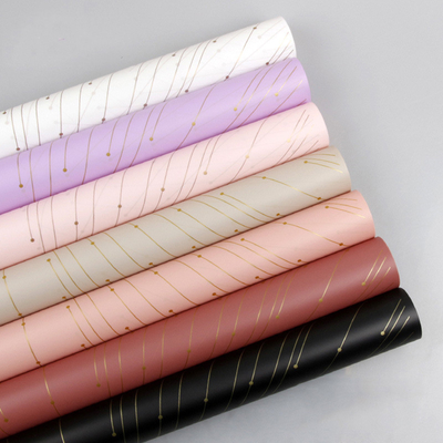 Good price Luxurious Bouquet Florist Wrapping Paper 70gsm At Least 50 Micrometer online